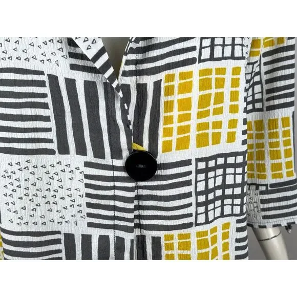 Moonlight Art to wear Lightweight Jacket‎ Women XL? 3/4 Sleeve Collared Blazer